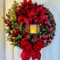 Large Luxury Christmas Door/Wall Wreath – Red