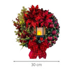 Large Luxury Christmas Door/Wall Wreath – Red